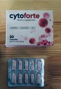 Treatment of cystitis with natural capsules Cyto Forte - review of application results